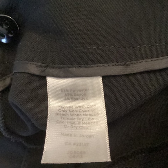 Talbots Hollywood Black Pants Size 12 Side‎ Slit Dress Trousers Career - Picture 10 of 10